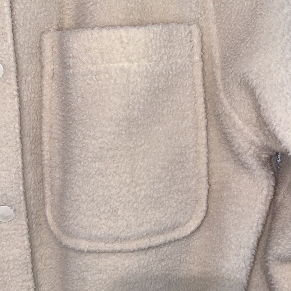 Off White Cozy Shacket - Picture 2 of 4
